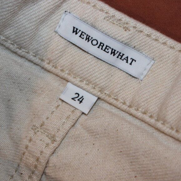 WeWoreWhat Dani Boyfriend Jeans in Sand color Women's Size 24 - Picture 11 of 11